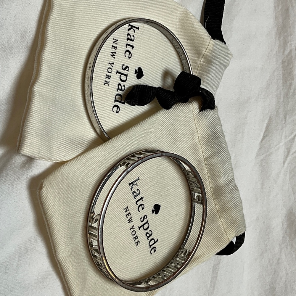 Kate Spade Silver Tone Bangles